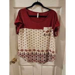 Red shirt Xhilaration Short Sleeve XXL